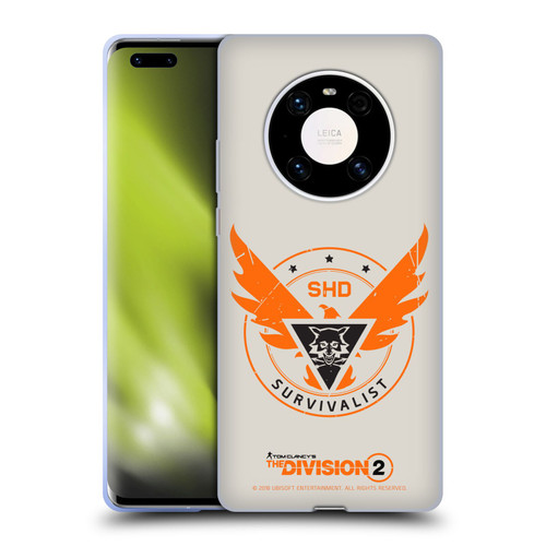 Tom Clancy's The Division 2 Logo Art Survivalist Soft Gel Case for Huawei Mate 40 Pro 5G