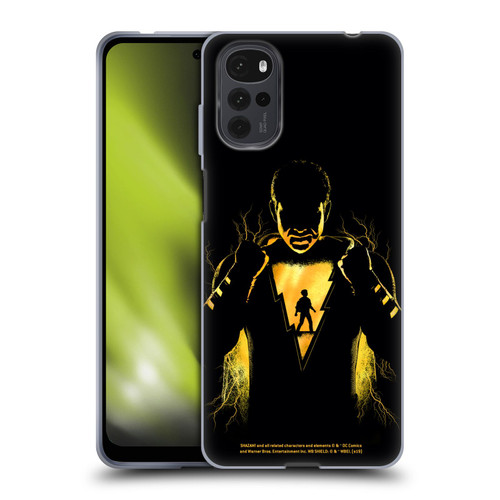 Shazam! 2019 Movie Character Art Lightning Silhouette Soft Gel Case for Motorola Moto G22