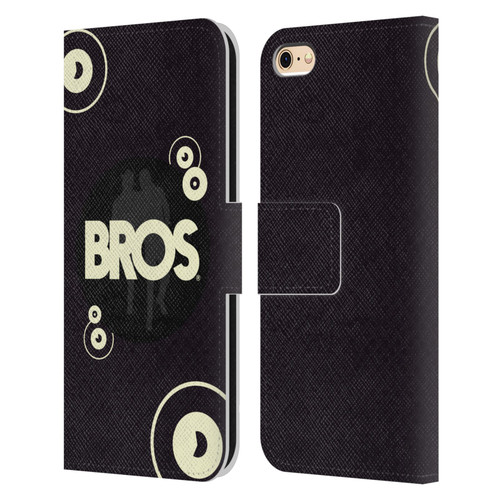 BROS Logo Art Retro Leather Book Wallet Case Cover For Apple iPhone 6 / iPhone 6s