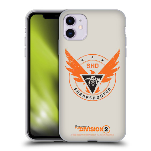 Tom Clancy's The Division 2 Logo Art Sharpshooter Soft Gel Case for Apple iPhone 11