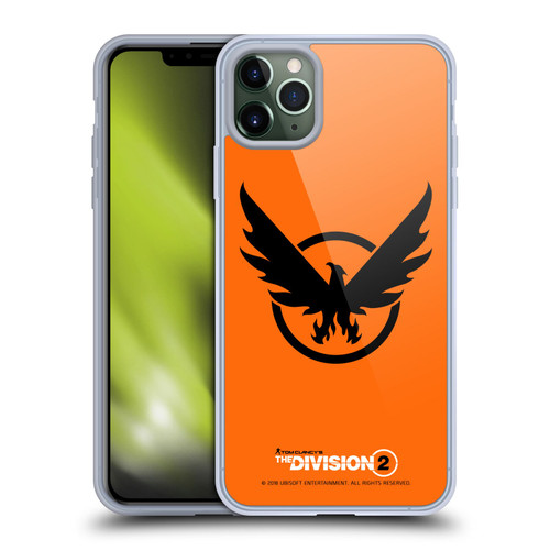 Tom Clancy's The Division 2 Logo Art Phoenix 2 Soft Gel Case for Apple iPhone 11 Pro Max