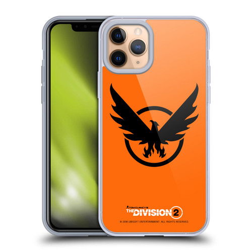 Tom Clancy's The Division 2 Logo Art Phoenix 2 Soft Gel Case for Apple iPhone 11 Pro