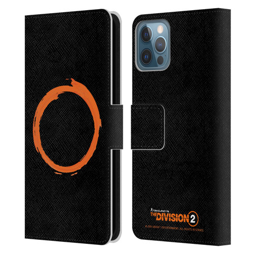 Tom Clancy's The Division 2 Logo Art Ring Leather Book Wallet Case Cover For Apple iPhone 12 / iPhone 12 Pro
