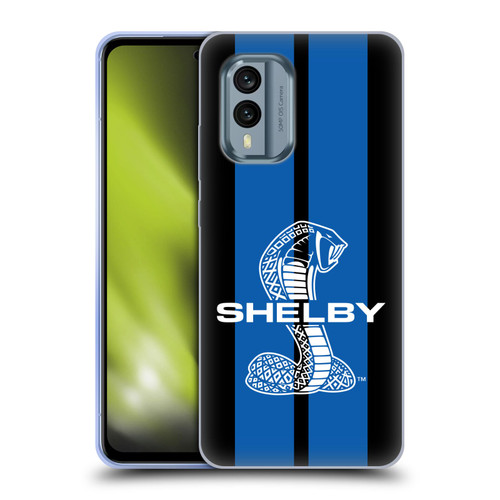 Shelby Car Graphics Blue Soft Gel Case for Nokia X30