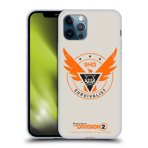 Tom Clancy's The Division 2 Logo Art Survivalist Soft Gel Case for Apple iPhone 12 / iPhone 12 Pro