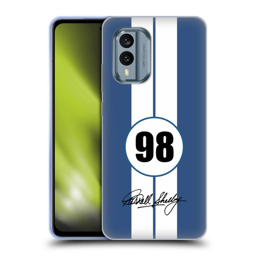 Shelby Car Graphics 1965 427 S/C Blue Soft Gel Case for Nokia X30