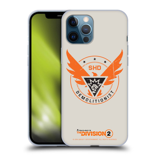 Tom Clancy's The Division 2 Logo Art Demolitionist Soft Gel Case for Apple iPhone 12 Pro Max