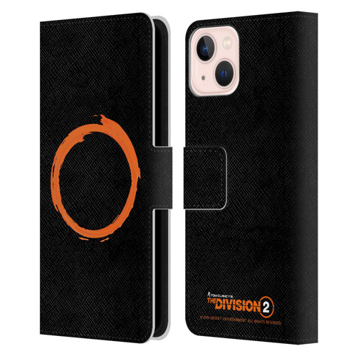 Tom Clancy's The Division 2 Logo Art Ring Leather Book Wallet Case Cover For Apple iPhone 13
