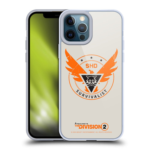 Tom Clancy's The Division 2 Logo Art Survivalist Soft Gel Case for Apple iPhone 12 Pro Max