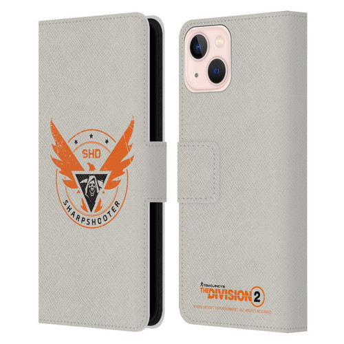 Tom Clancy's The Division 2 Logo Art Sharpshooter Leather Book Wallet Case Cover For Apple iPhone 13