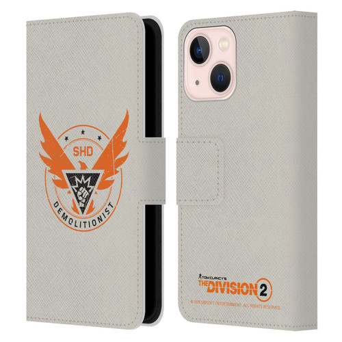 Tom Clancy's The Division 2 Logo Art Demolitionist Leather Book Wallet Case Cover For Apple iPhone 13 Mini