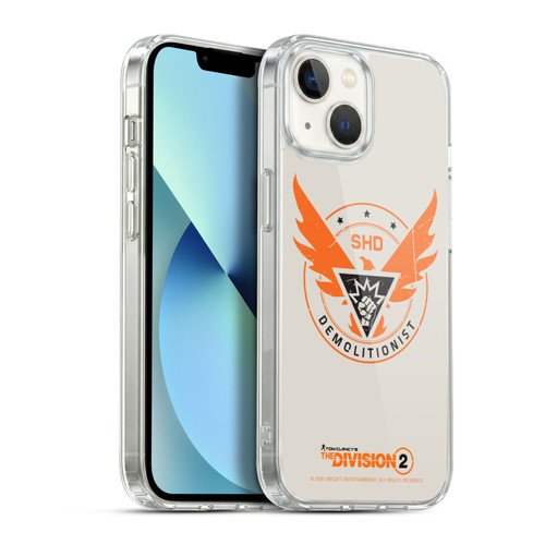 Tom Clancy's The Division 2 Logo Art Demolitionist Soft Gel Case for Apple iPhone 13