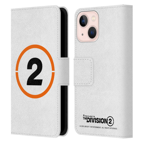 Tom Clancy's The Division 2 Logo Art Ring 2 Leather Book Wallet Case Cover For Apple iPhone 13 Mini