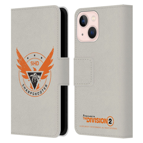 Tom Clancy's The Division 2 Logo Art Sharpshooter Leather Book Wallet Case Cover For Apple iPhone 13 Mini