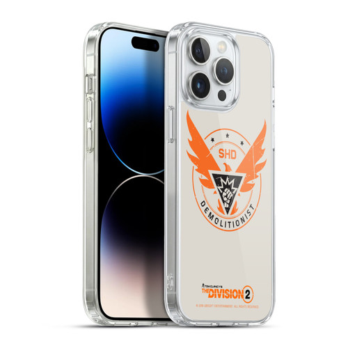 Tom Clancy's The Division 2 Logo Art Demolitionist Soft Gel Case for Apple iPhone 13 Pro Max & MagSafe