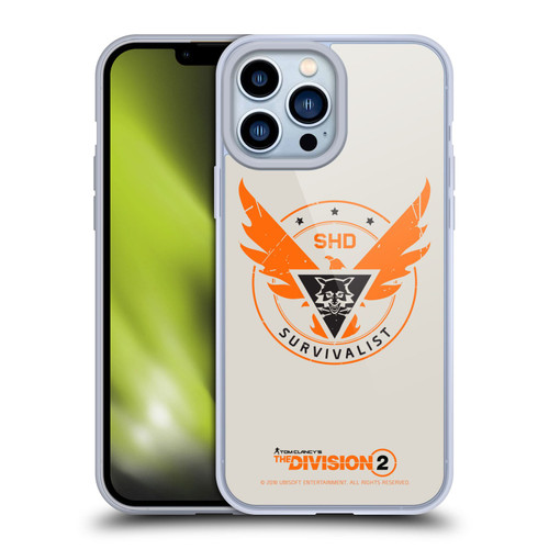 Tom Clancy's The Division 2 Logo Art Survivalist Soft Gel Case for Apple iPhone 13 Pro Max