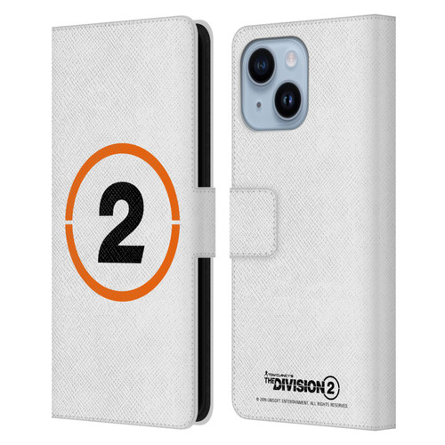 Tom Clancy's The Division 2 Logo Art Ring 2 Leather Book Wallet Case Cover For Apple iPhone 14 Plus