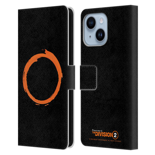 Tom Clancy's The Division 2 Logo Art Ring Leather Book Wallet Case Cover For Apple iPhone 14 Plus