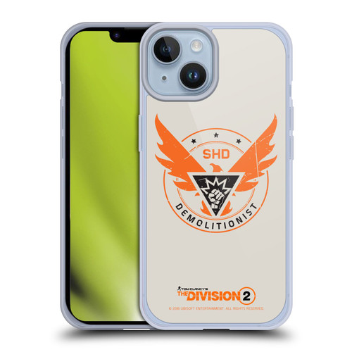 Tom Clancy's The Division 2 Logo Art Demolitionist Soft Gel Case for Apple iPhone 14