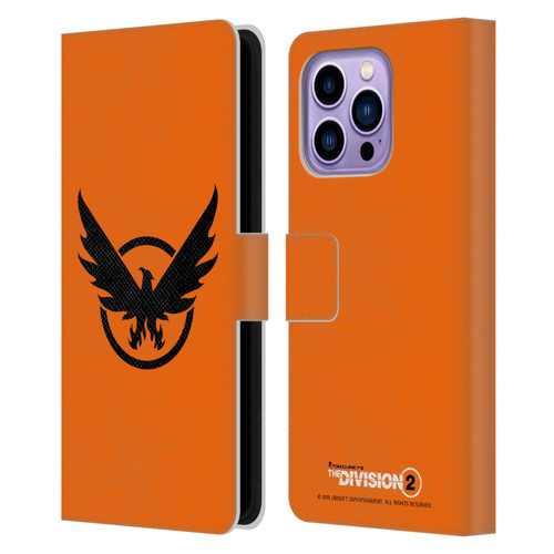 Tom Clancy's The Division 2 Logo Art Phoenix 2 Leather Book Wallet Case Cover For Apple iPhone 14 Pro Max