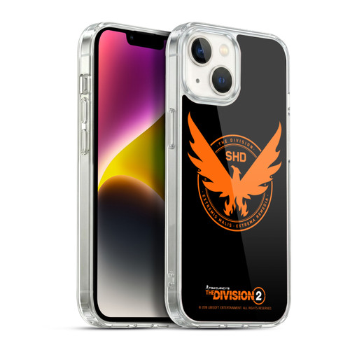 Tom Clancy's The Division 2 Logo Art Phoenix Soft Gel Case for Apple iPhone 14