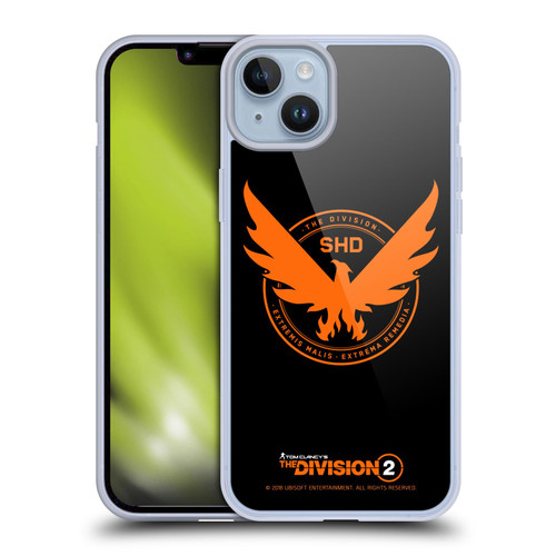 Tom Clancy's The Division 2 Logo Art Phoenix Soft Gel Case for Apple iPhone 14 Plus