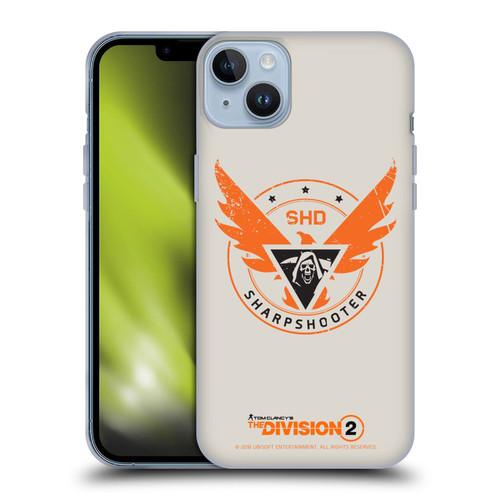 Tom Clancy's The Division 2 Logo Art Sharpshooter Soft Gel Case for Apple iPhone 14 Plus