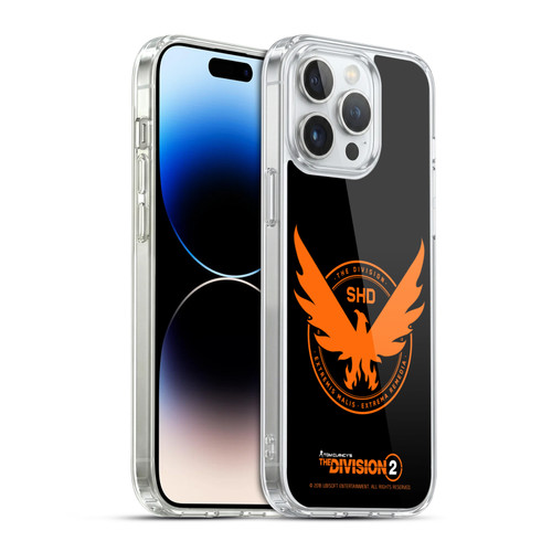 Tom Clancy's The Division 2 Logo Art Phoenix Soft Gel Case for Apple iPhone 14 Pro Max & MagSafe