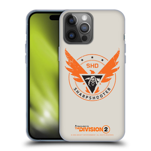 Tom Clancy's The Division 2 Logo Art Sharpshooter Soft Gel Case for Apple iPhone 14 Pro Max