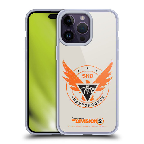 Tom Clancy's The Division 2 Logo Art Sharpshooter Soft Gel Case for Apple iPhone 14 Pro Max