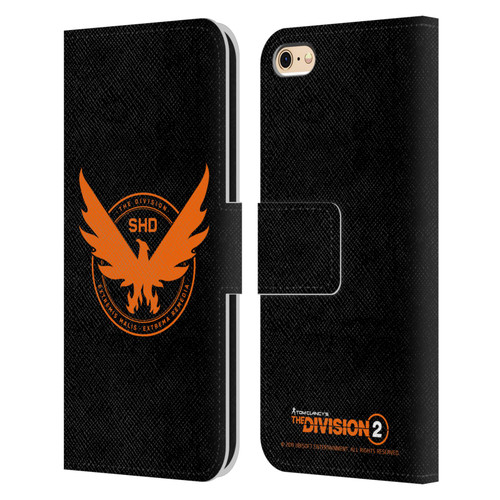 Tom Clancy's The Division 2 Logo Art Phoenix Leather Book Wallet Case Cover For Apple iPhone 6 / iPhone 6s