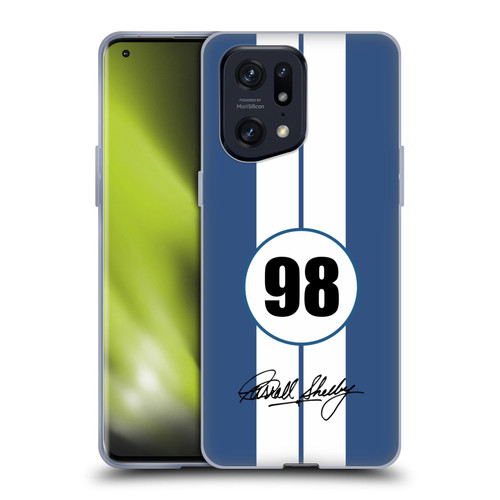 Shelby Car Graphics 1965 427 S/C Blue Soft Gel Case for OPPO Find X5 Pro
