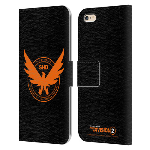 Tom Clancy's The Division 2 Logo Art Phoenix Leather Book Wallet Case Cover For Apple iPhone 6 Plus / iPhone 6s Plus