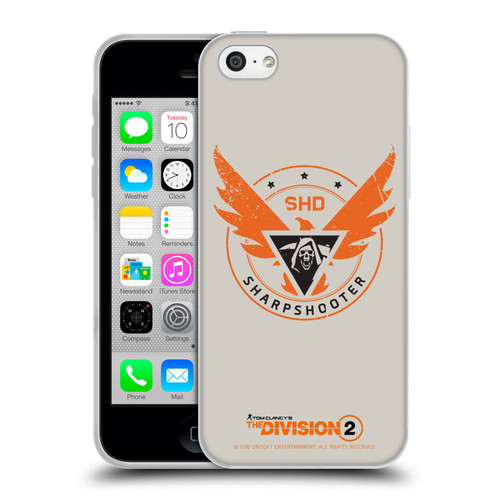 Tom Clancy's The Division 2 Logo Art Sharpshooter Soft Gel Case for Apple iPhone 5c