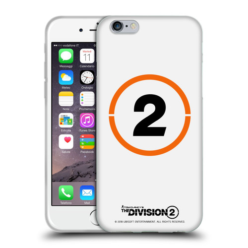 Tom Clancy's The Division 2 Logo Art Ring 2 Soft Gel Case for Apple iPhone 6 / iPhone 6s