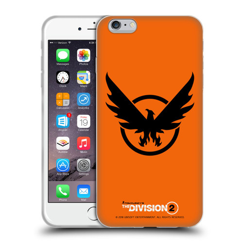 Tom Clancy's The Division 2 Logo Art Phoenix 2 Soft Gel Case for Apple iPhone 6 Plus / iPhone 6s Plus