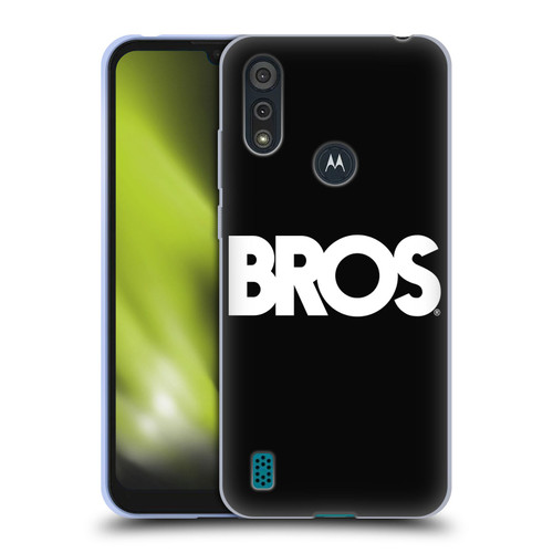 BROS Logo Art Text Soft Gel Case for Motorola Moto E6s (2020)