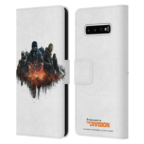 Tom Clancy's The Division Factions Group Leather Book Wallet Case Cover For Samsung Galaxy S10+ / S10 Plus