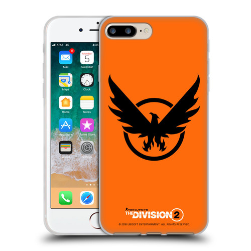 Tom Clancy's The Division 2 Logo Art Phoenix 2 Soft Gel Case for Apple iPhone 7 Plus / iPhone 8 Plus