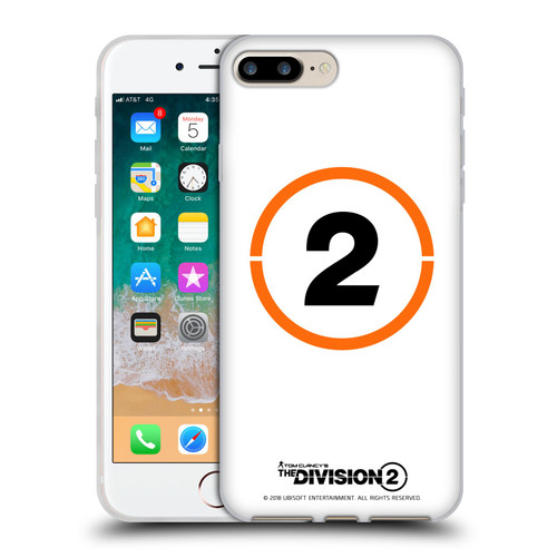 Tom Clancy's The Division 2 Logo Art Ring 2 Soft Gel Case for Apple iPhone 7 Plus / iPhone 8 Plus