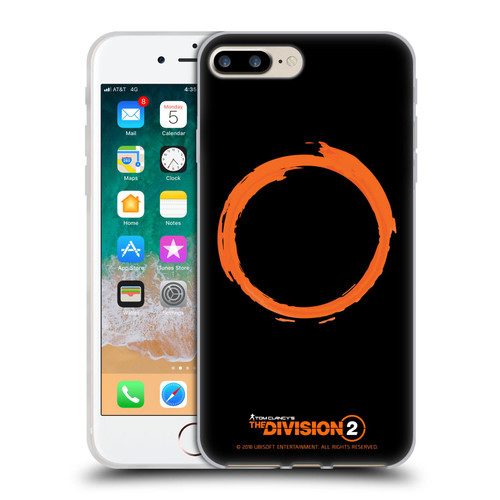 Tom Clancy's The Division 2 Logo Art Ring Soft Gel Case for Apple iPhone 7 Plus / iPhone 8 Plus