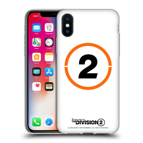 Tom Clancy's The Division 2 Logo Art Ring 2 Soft Gel Case for Apple iPhone X / iPhone XS