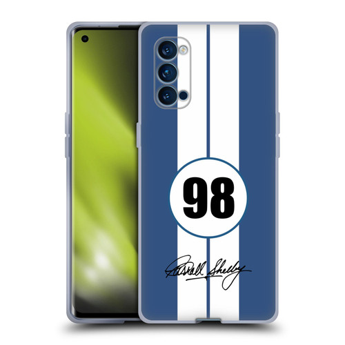 Shelby Car Graphics 1965 427 S/C Blue Soft Gel Case for OPPO Reno 4 Pro 5G