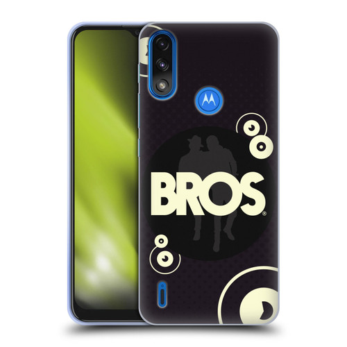 BROS Logo Art Retro Soft Gel Case for Motorola Moto E7 Power / Moto E7i Power