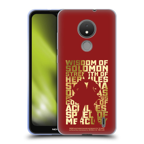 Shazam! 2019 Movie Character Art Typography Soft Gel Case for Nokia C21