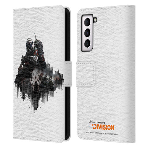 Tom Clancy's The Division Factions Last Man Batallion Leather Book Wallet Case Cover For Samsung Galaxy S21 5G