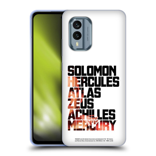 Shazam! 2019 Movie Character Art Typography 2 Soft Gel Case for Nokia X30