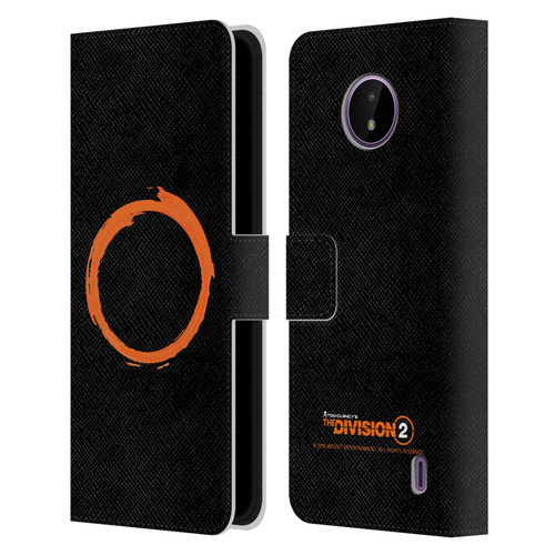 Tom Clancy's The Division 2 Logo Art Ring Leather Book Wallet Case Cover For Nokia C10 / C20