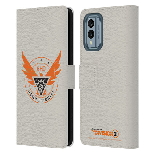 Tom Clancy's The Division 2 Logo Art Demolitionist Leather Book Wallet Case Cover For Nokia X30
