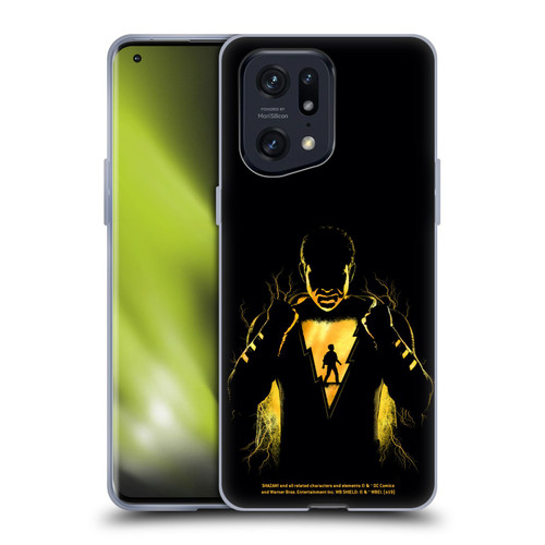 Shazam! 2019 Movie Character Art Lightning Silhouette Soft Gel Case for OPPO Find X5 Pro